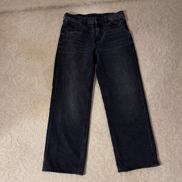 American Eagle - Women's Black Straight Jeans - size 0 short - Picture 1 of 4